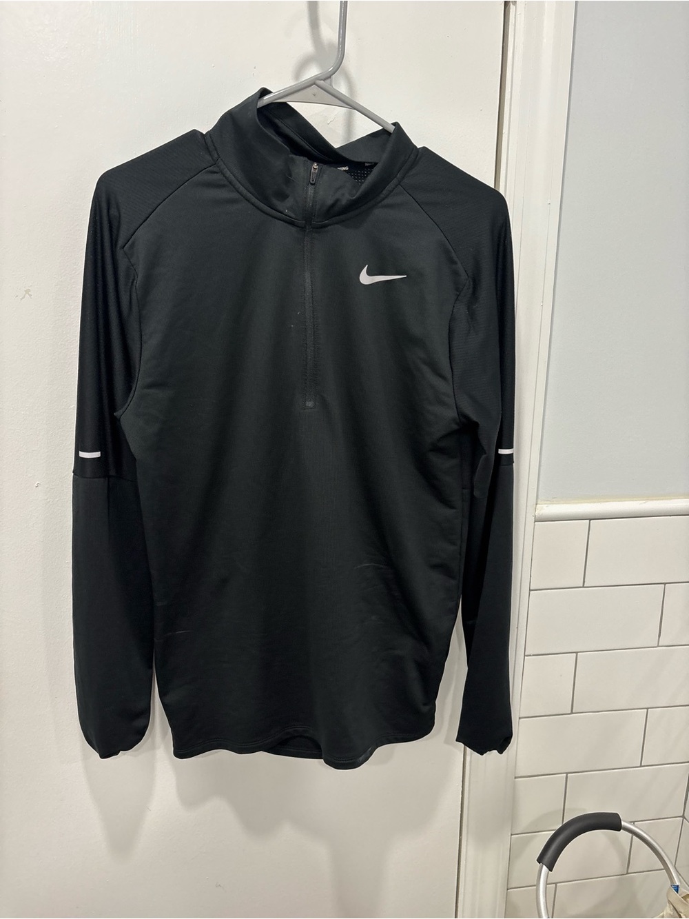 Nike Black Long-Sleeve Half-Zip Performance Pullover